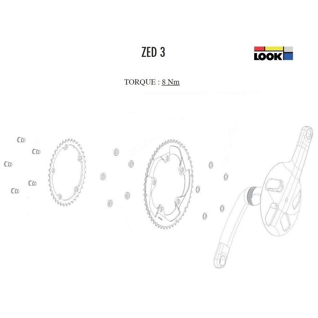 Look ZED 3 Crankset Bolts