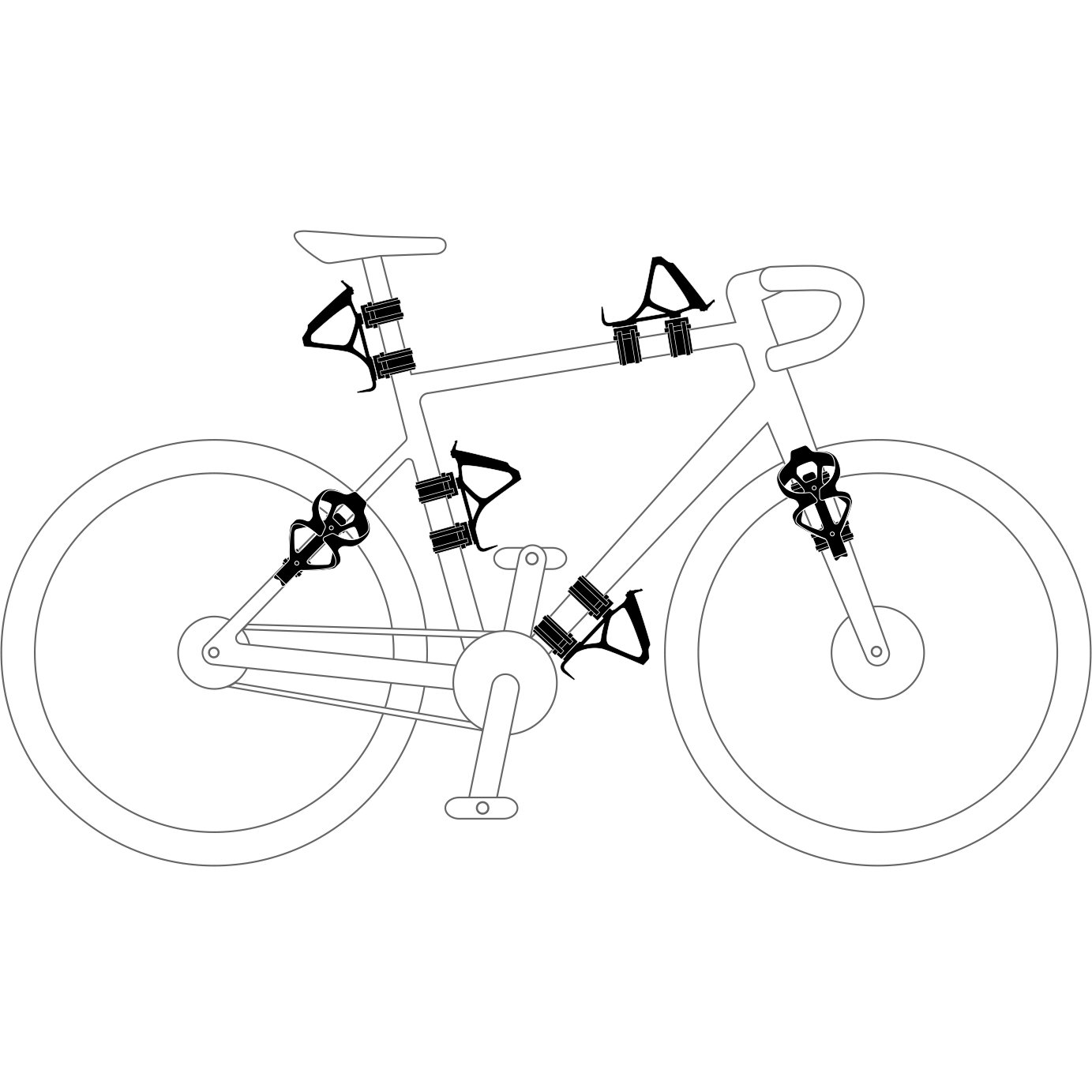 Zefal Gizmo Universal Bottle Cage Mounting System