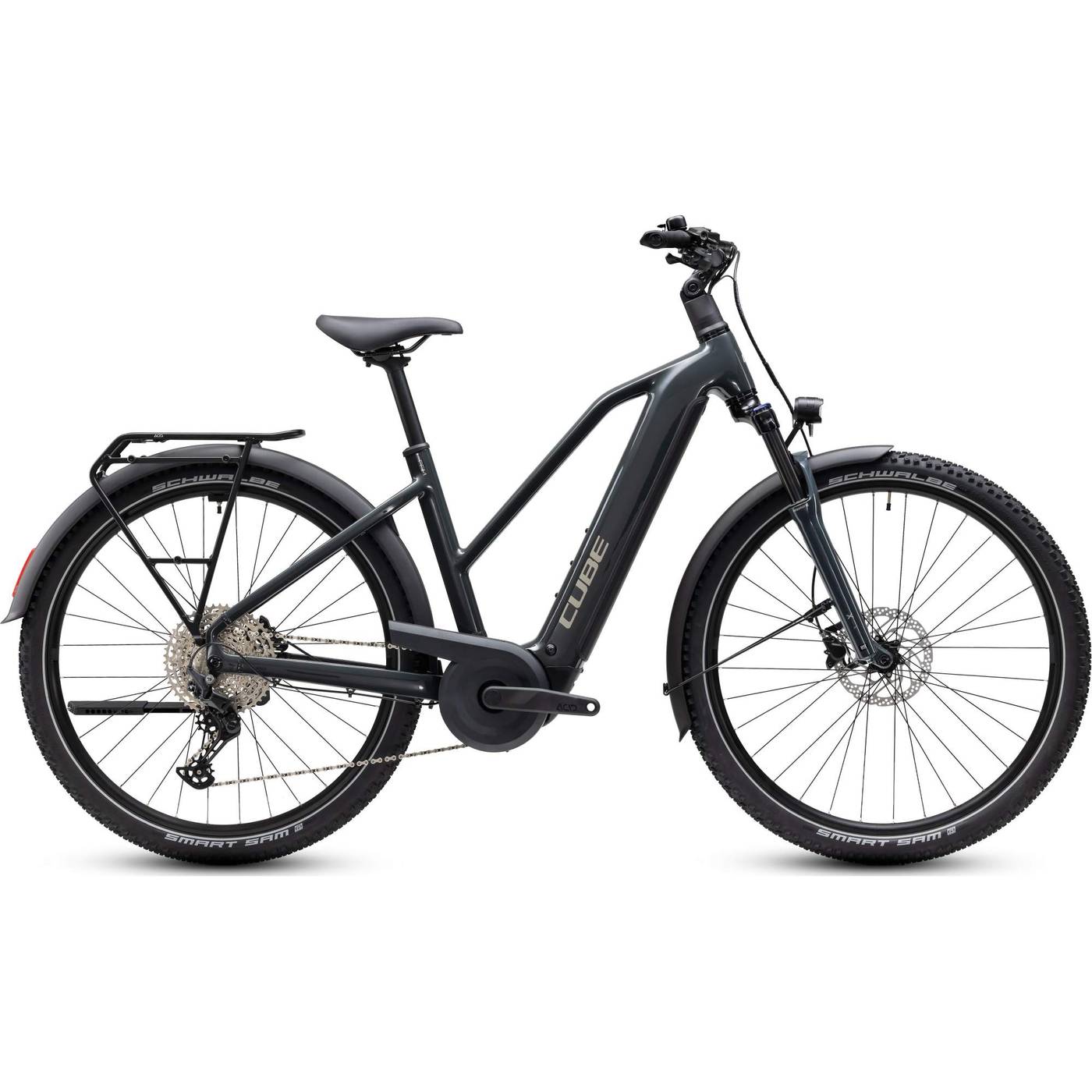 Cube Nuride Hybrid Performance 720 Trapeze Womens Electric City Bike
