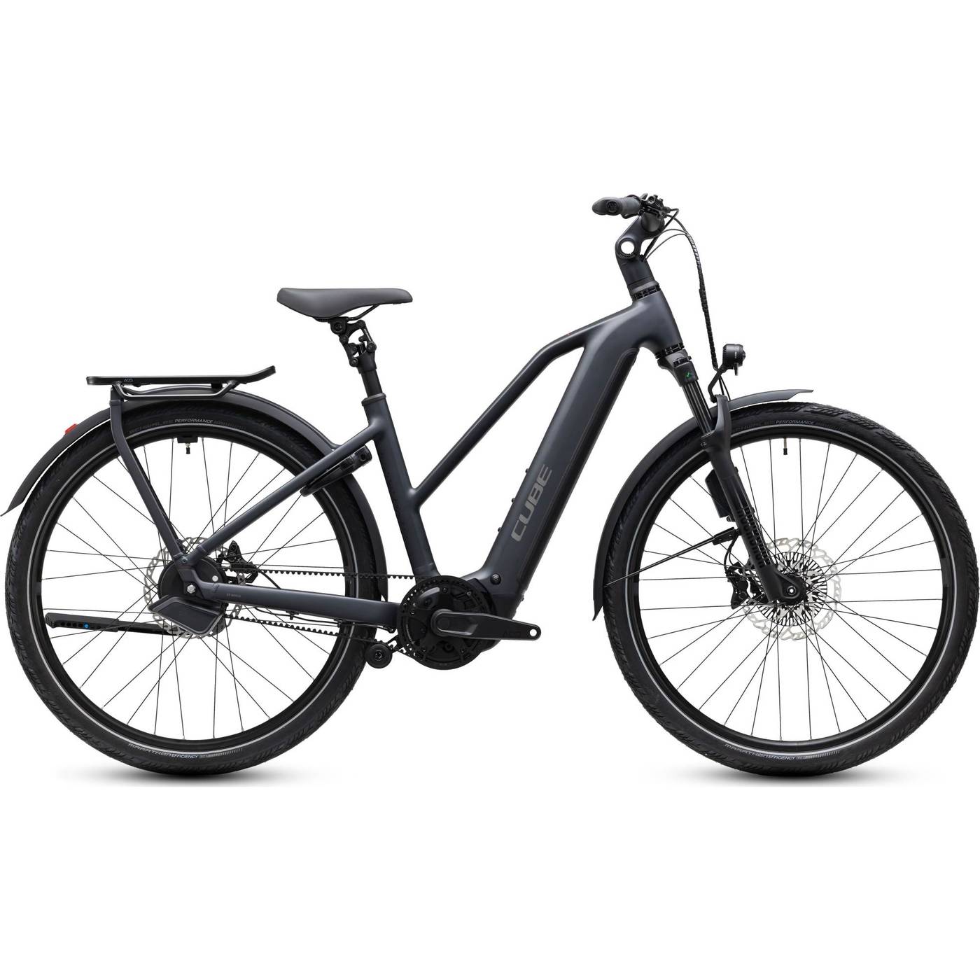 Cube Kathmandu Hybrid Deluxe EXC 800 Trapeze Womens Electric City Bike