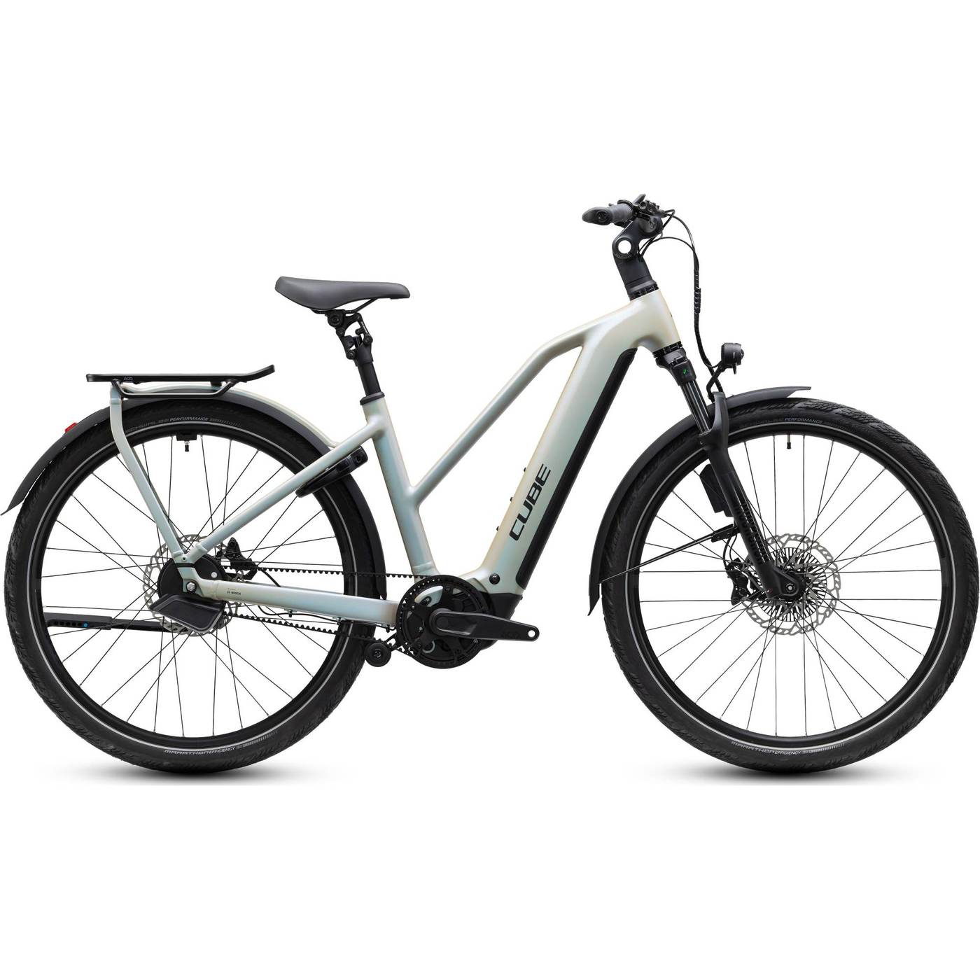 Cube Kathmandu Hybrid Deluxe EXC 800 Trapeze Womens Electric City Bike