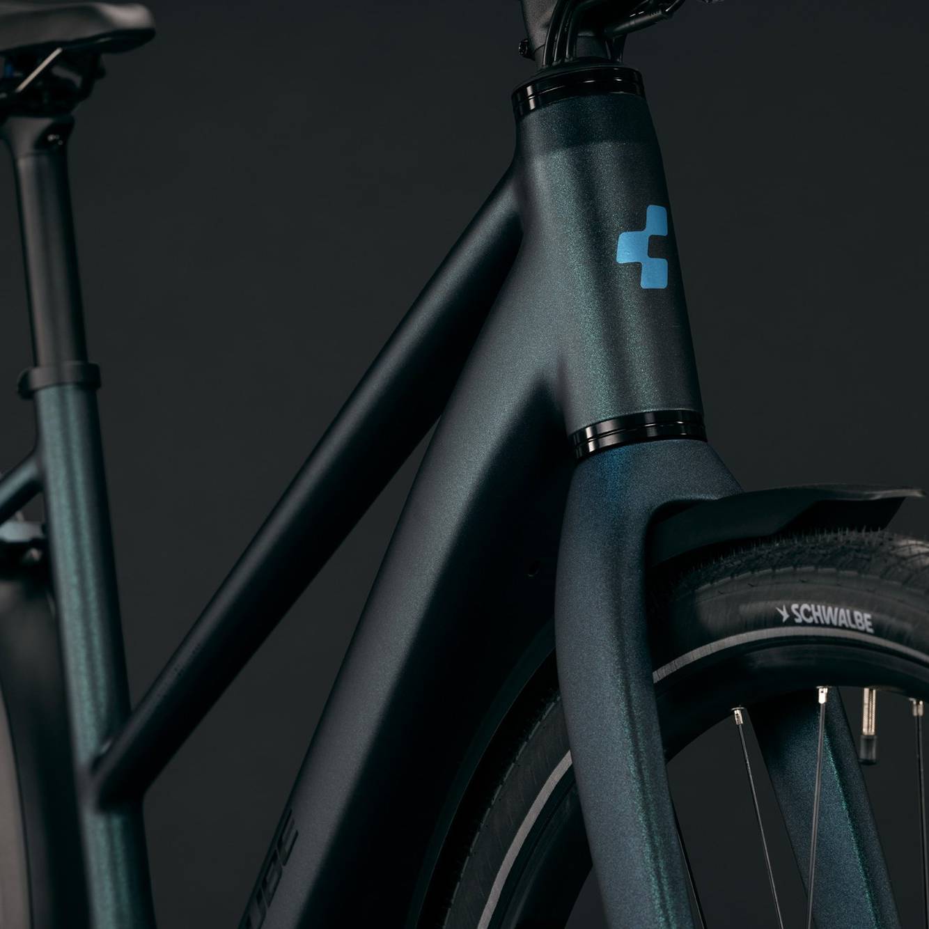 Cube Editor Hybrid SLX 400X FE Trapeze Womens Electric City Bike