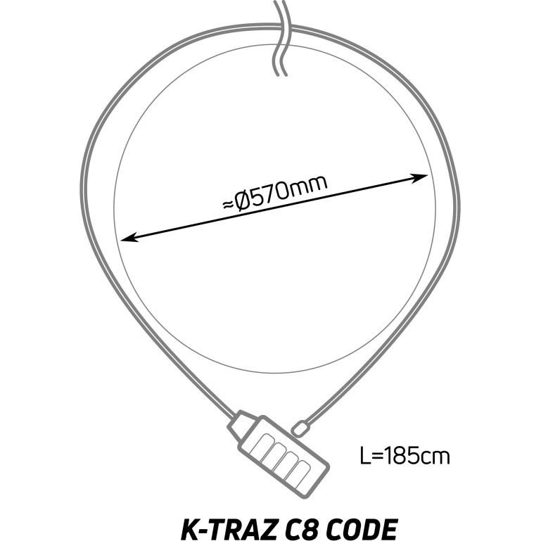 Zefal K-Traz C8 Code Combination Cable Lock