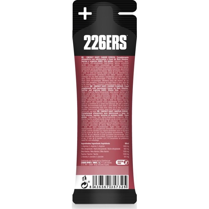 226ERS Energy Zero No Caffeine Shot Stick 24x60ml Box