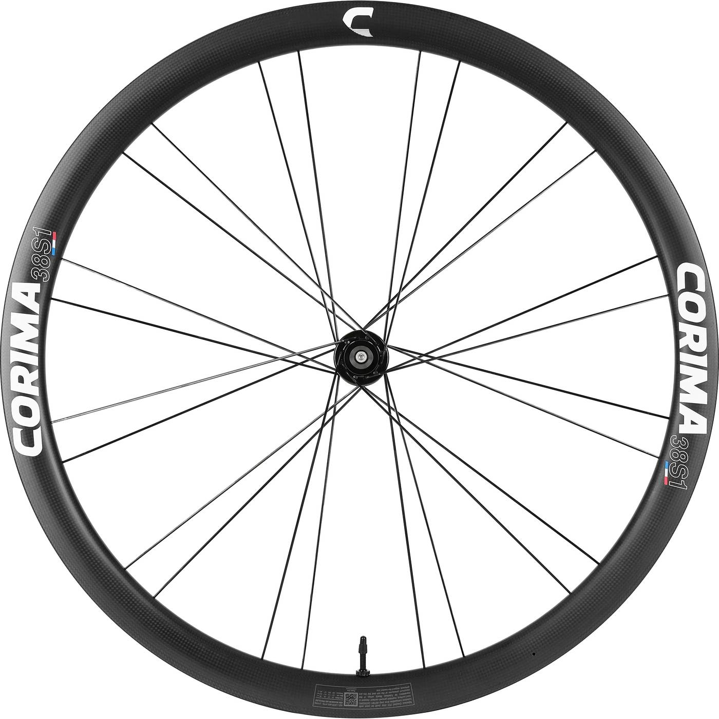 Corima 38S1 700C Tubeless Hooked Carbon Front Track Wheel