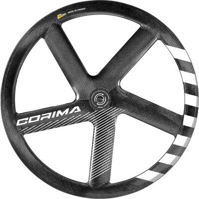 Corima 5 Spoke 700C Tubular Carbon Front Track Wheel with Thru Axle & Ceramic Bearings
