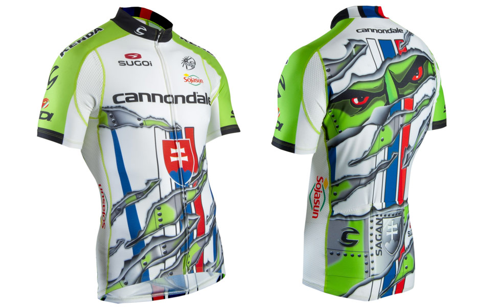 peter sagans green machine signature custom jersey cycle superstore